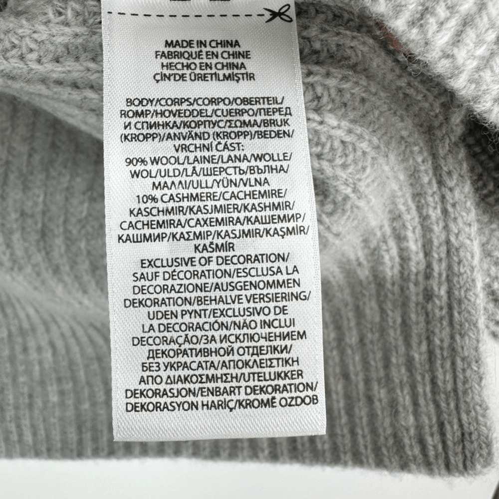 Polo Ralph Lauren Womens L Ribbed Cardigan Sweater Wool Cashmere Gray Preppy - Picture 7 of 10